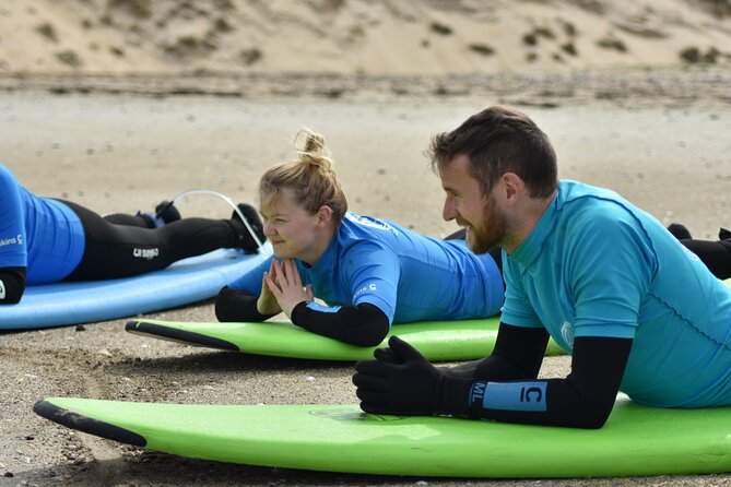 2 hour private surf lesson! (Up to 2 people) - Learning to paddle, stand, and read the waves