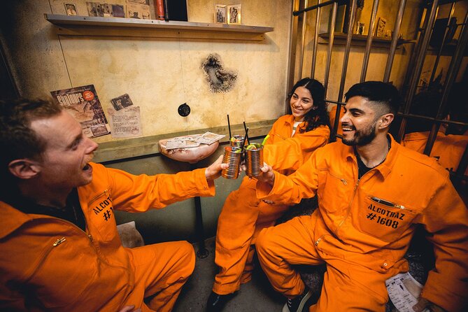 Alcotraz Prison Cocktail Experience in London - What happens when you arrive