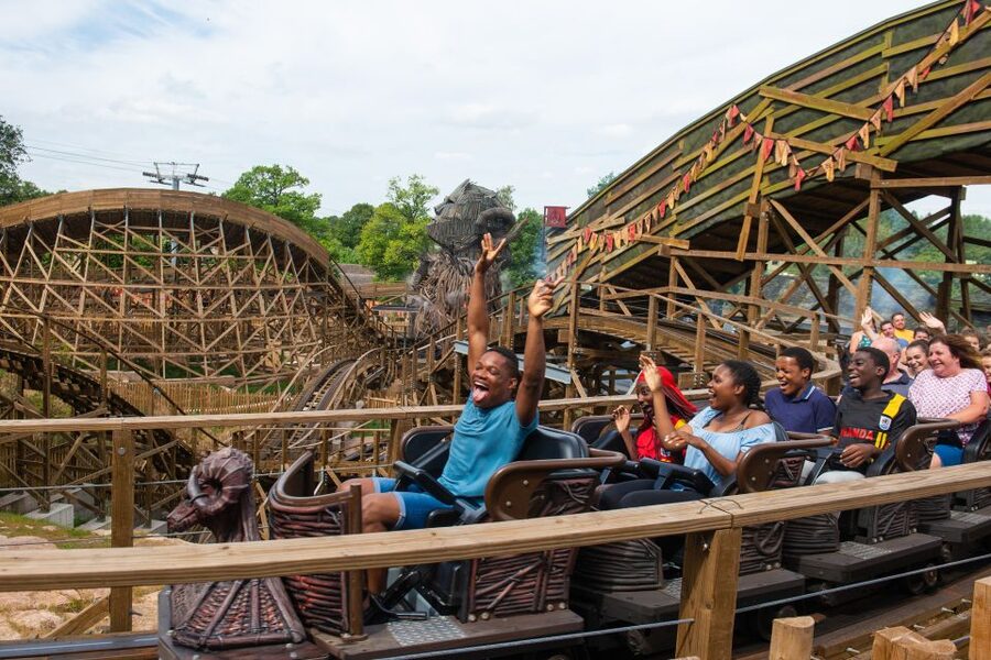 Alton Towers Resort: Entrance Ticket - Wicker Man, the wooden coaster with fire