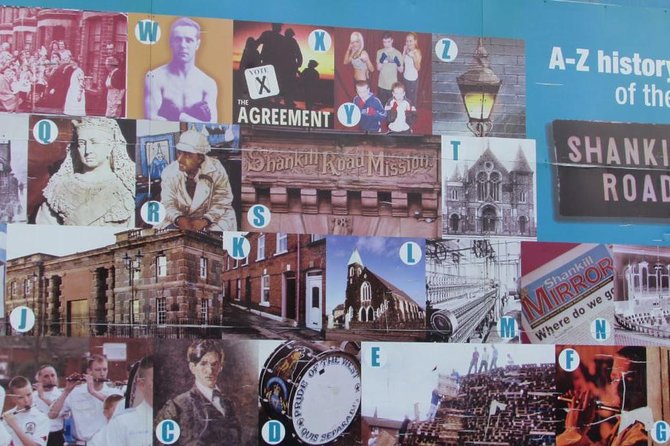 Belfast Murals Taxi Tour - Falls Road and Shankill Road: murals with opposing messages