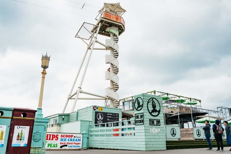 Brighton: Zip Wire Experience Ticket - Food beside the landing area