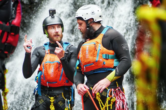 Canyoning in Snowdonia - The climb back out of the gorge