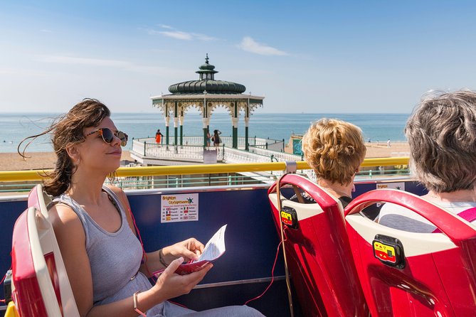 City Sightseeing Brighton Hop-On Hop-Off Bus Tour - Palace Pier and the two West Pier views
