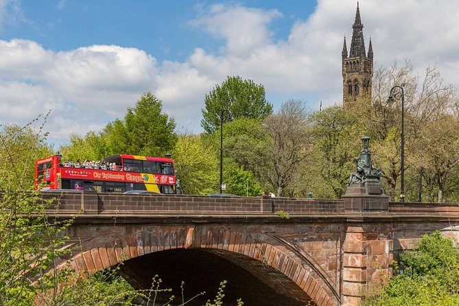 City Sightseeing Glasgow Hop-On Hop-Off Bus Tour - The Yellow Route adds stadiums and the Clyde