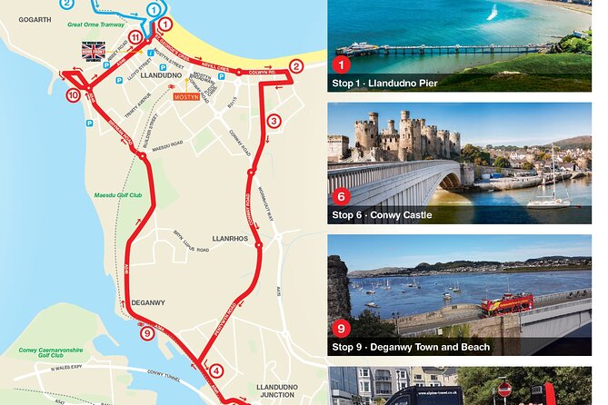 City Sightseeing Llandudno Hop-On Hop-Off Bus Tour - Conwy is the strongest reason to choose the red route