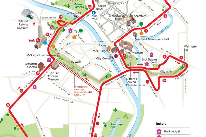 City Sightseeing York Hop-On Hop-Off Bus Tour - Walmgate Bar, the Barbican, and Fishergate