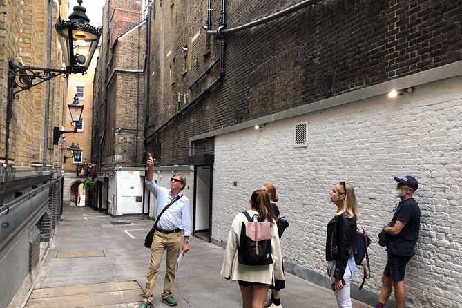 Crime and Policing London Walking Tour - Charing Cross, blue lamps, and police in public view