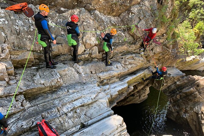 Discover Canyoning at Bruar Falls - Jumps from 2 to 10 meters