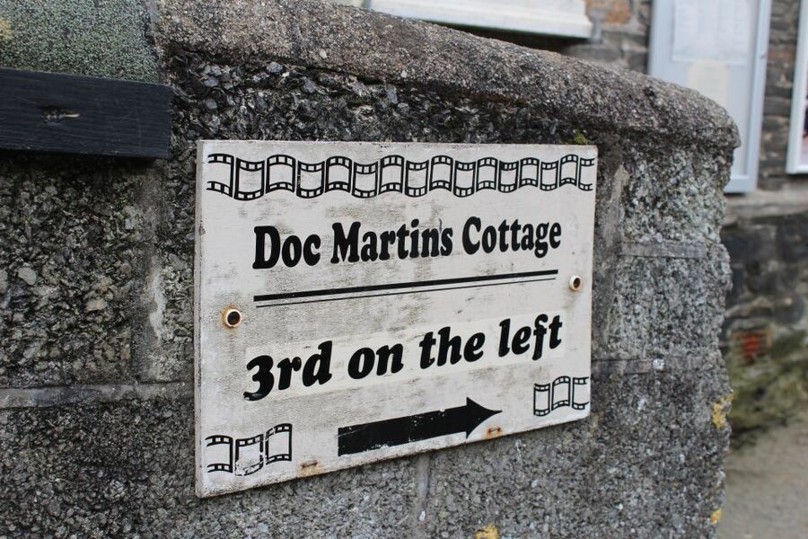 Doc Martin Tour - Starting outside Harbour Treats in Port Isaac