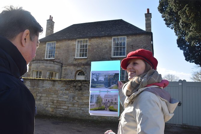 Downton Abbey and Village Coach Tour from London with Highclere - Walking through Bampton, the real Downton Village