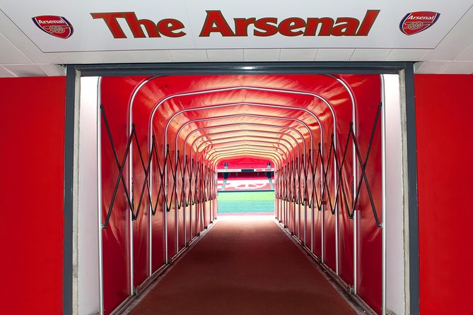 Emirates Stadium and Arsenal Museum Entrance Ticket Including Audio Guide - Walking through the Players Entrance and dressing rooms