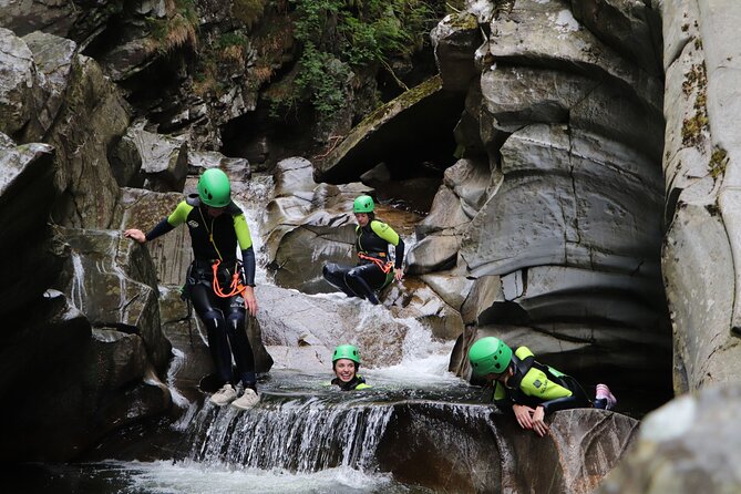 Falls of Bruar Canyoning - The first steps into the Bruar gorge