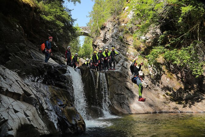 Falls of Bruar Canyoning - Jumps, slides, and natural pools