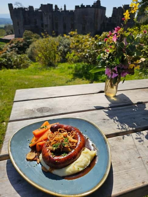From Windermere: Mountain Passes & Muncaster Castle - A lunch break at the Brook House Inn