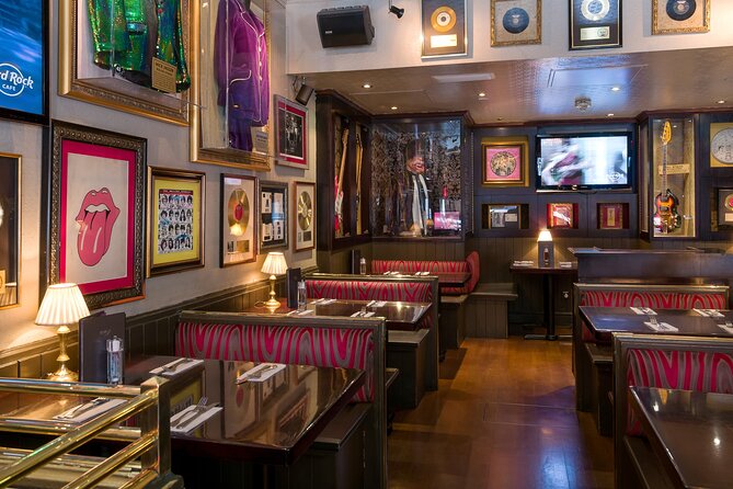 Hard Rock Cafe London Old Park Lane with Set Menu for Lunch or Dinner - Entering a room lined with rock history