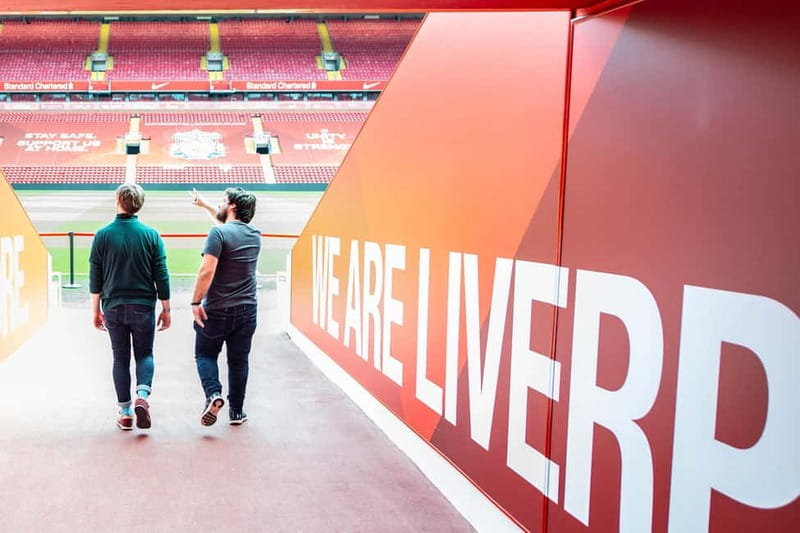 Liverpool: Liverpool Football Club Museum and Stadium Tour - Touching the This Is Anfield Sign