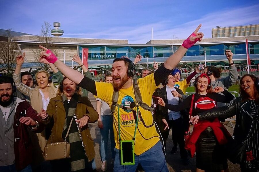 Liverpool: Silent Disco Adventure Tour - Rain, safety, and public attention