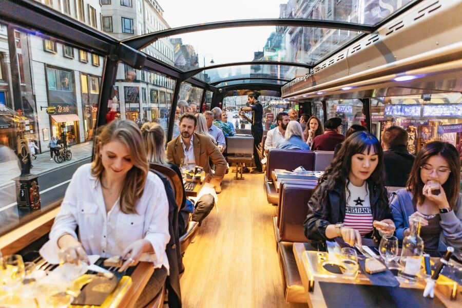 London: 6-Course Gourmet Dinner on a Luxury Coach - What the luxury dinner bus is really like