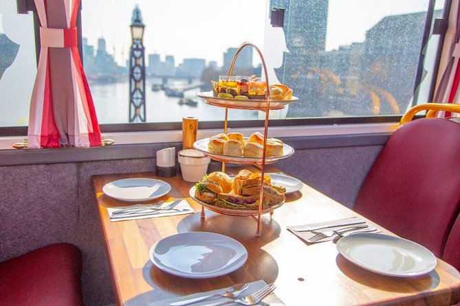 London Afternoon Tea Bus and Panoramic Tour on Lower Deck - The afternoon tea menu