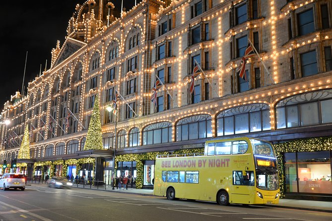 London by Night Sightseeing Tour - Open Top Bus - Piccadilly Circus gives you the first burst of light