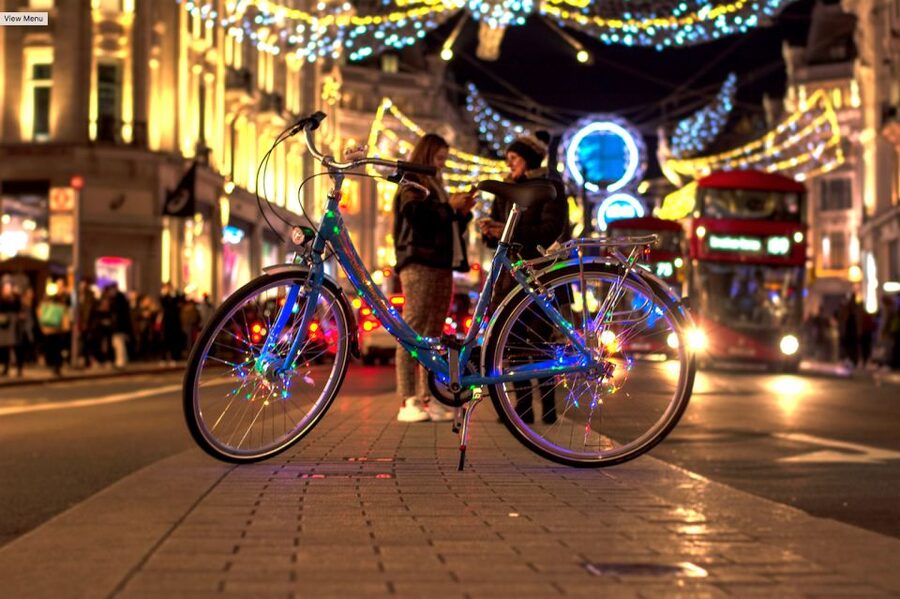 London Christmas Lights Bike Tour - Watching London change as the sun goes down