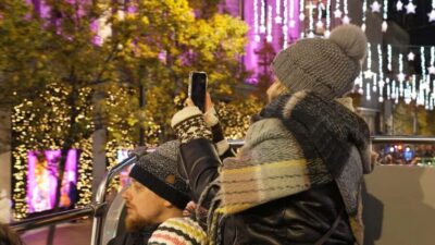 Christmas Lights Nighttime Bus Tour with Live Guide