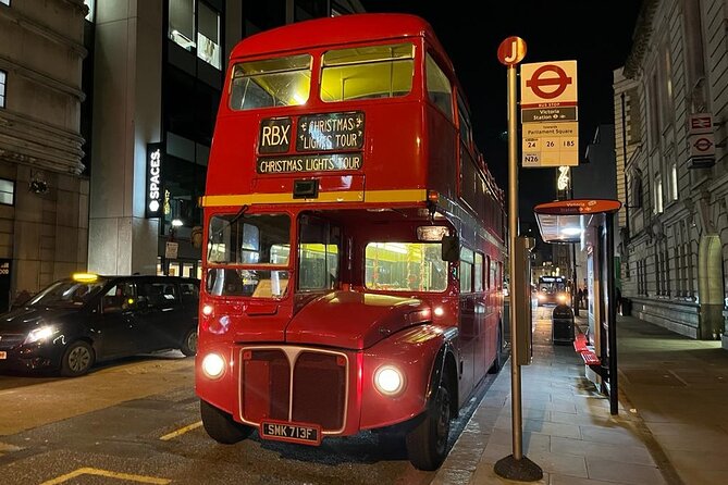 London Christmas Lights Tour by Vintage Double-Decker Bus - Starting at Victoria Coach Station
