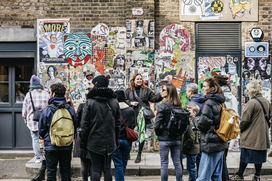 London: East End Street Art Tour and Spray Painting Workshop - Starting beneath the White Goat near Spitalfields