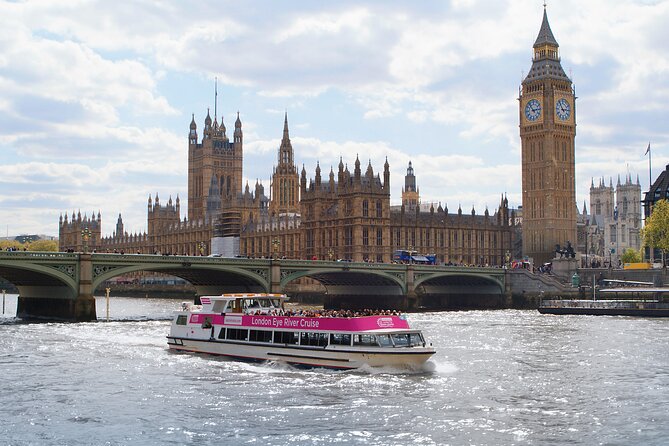 London Eye River Cruise - Westminster: Big Ben and Parliament from the water