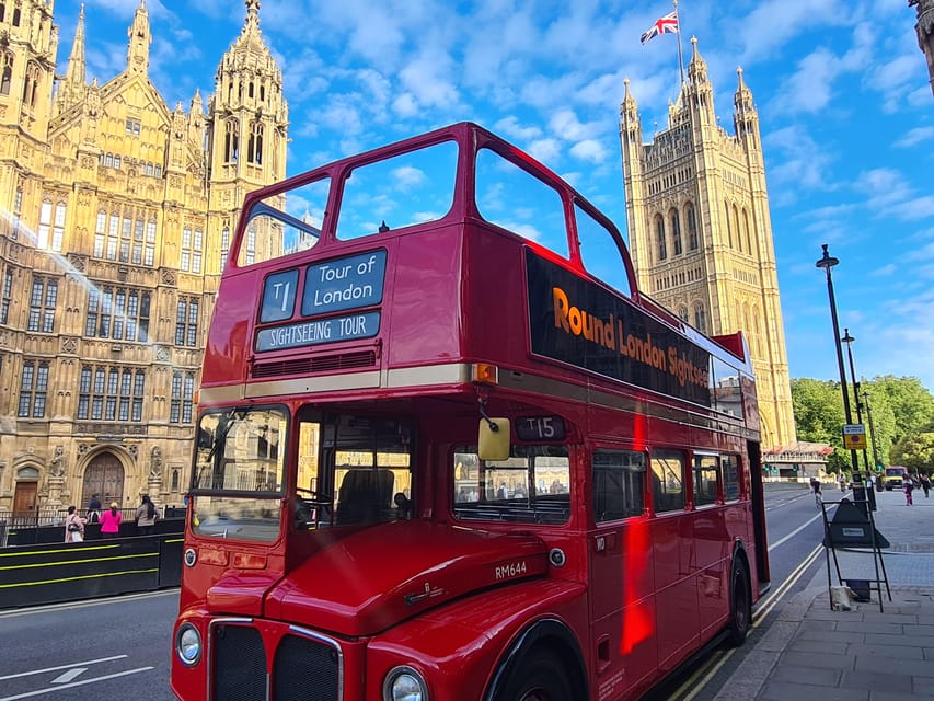 London: Guided Sightseeing Tour on a Vintage Open-Top Bus - Weather, seating, and practical comfort