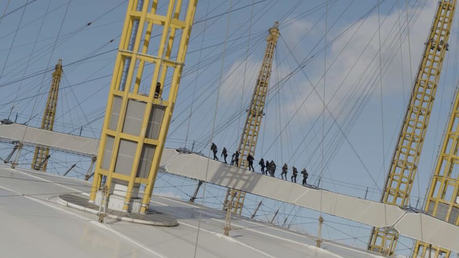 London: O2 Arena Rooftop Climbing Experience - Reaching the 52-meter viewing platform