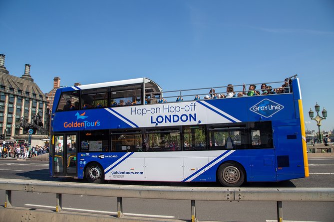 London Panoramic Open Top Bus Tour with Audio Guide - The open deck and the London weather