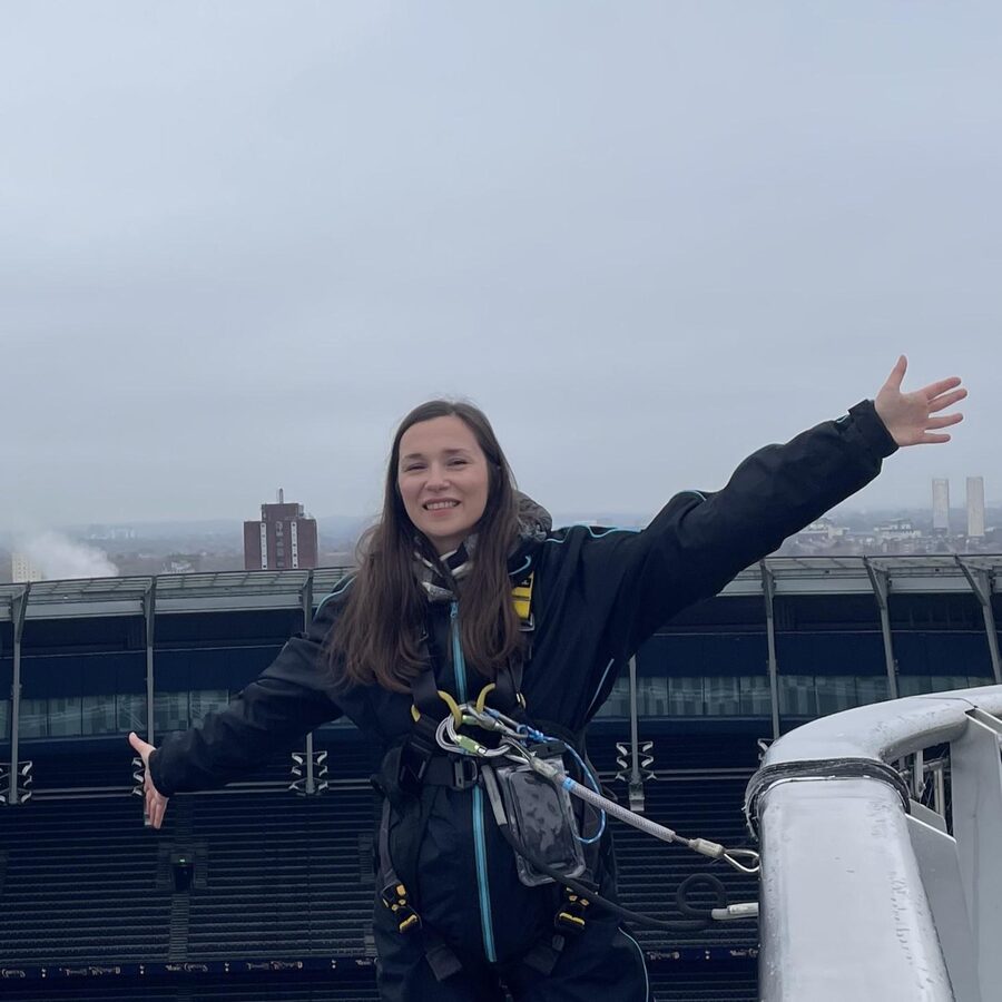 London: Tottenham Hotspur Stadium Skywalk Experience - The climb to the golden cockerel