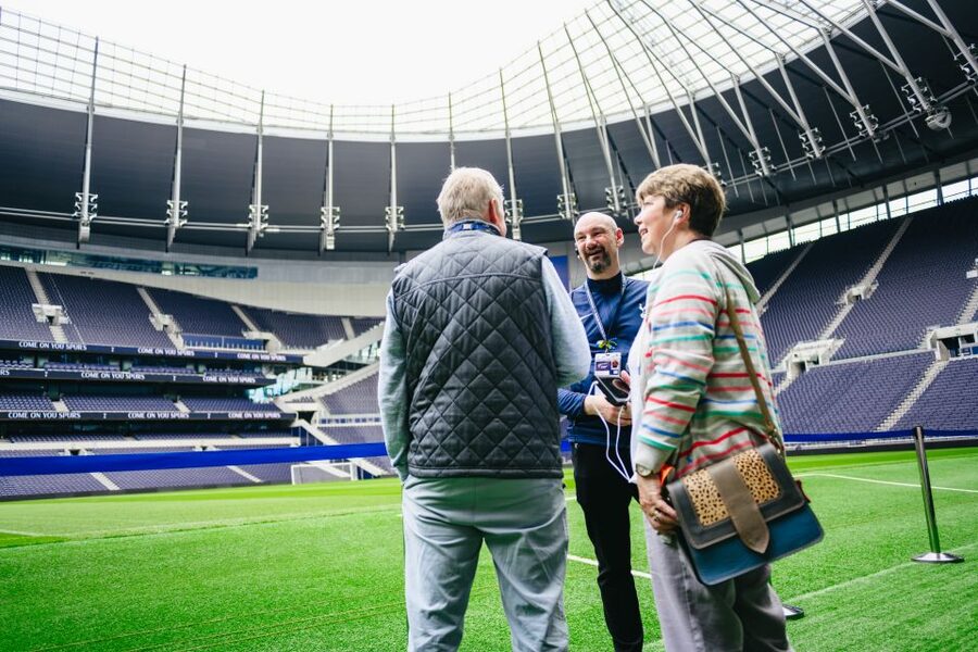 London: Tottenham Hotspur Stadium Tour - Press Auditorium and the manager’s public face