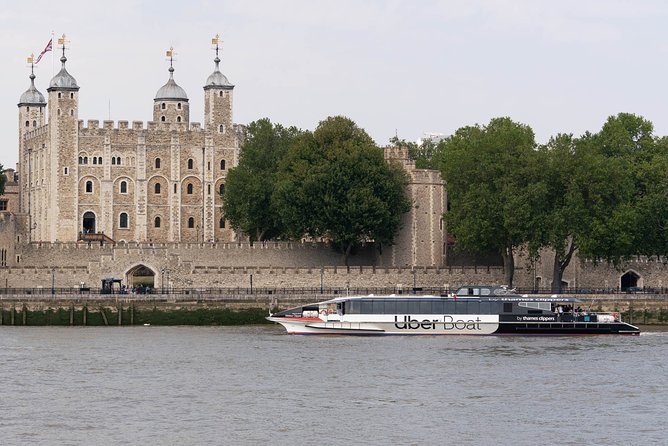 London: Uber Boat - Single Journey River Thames Cruise - Seating, views, and the onboard bar
