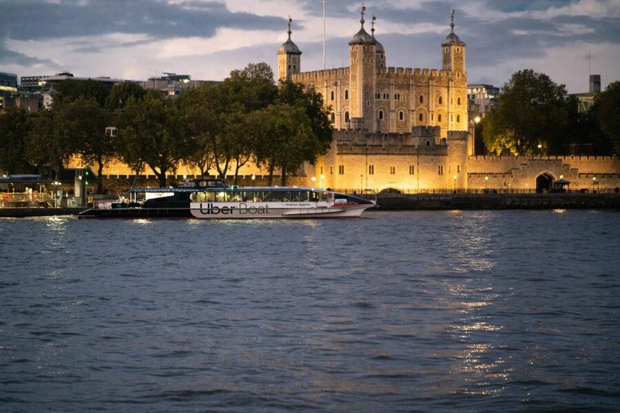 London: Uber Boat Single Trip and London Cable Car - Starting your river journey between Battersea and Barking