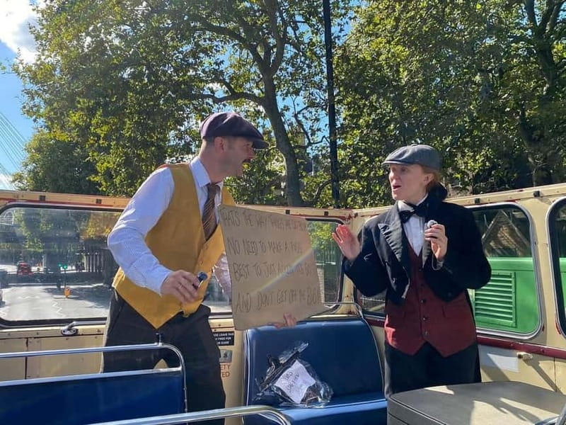 London Vintage Bus Tour: Live Comedy Sightseeing Show - What you can see in 75 minutes