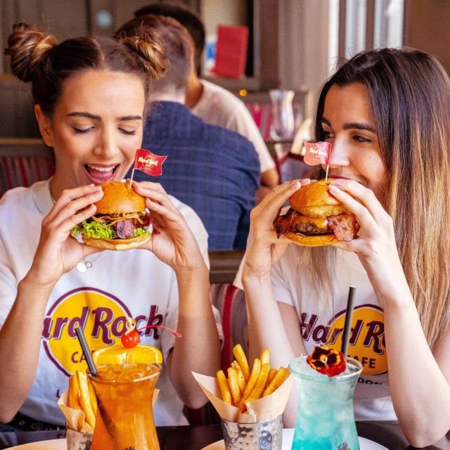 Manchester: Hard Rock Cafe Set Menu for Lunch or Dinner - A 75-minute meal surrounded by music memorabilia