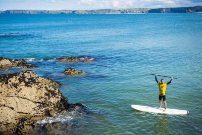 Paddleboarding Around Newquay’s Coastline