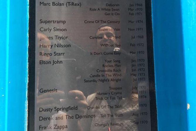 Private Rock n Roll History Tour of London in an Iconic Black Cab - Regent Street and Bowie’s Ziggy Stardust connection