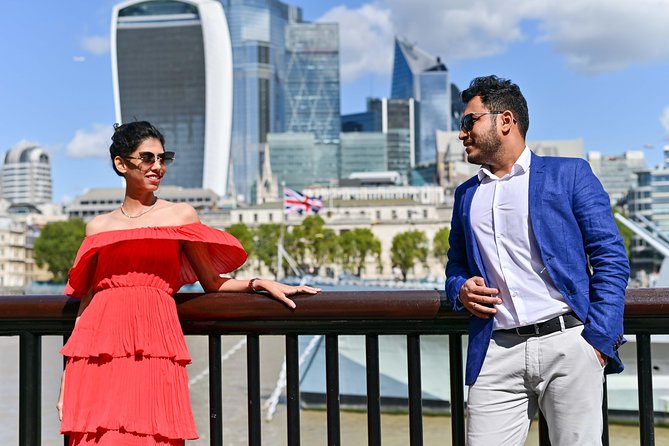 Professional Private Photoshoot in London - The London Eye beside the River Thames