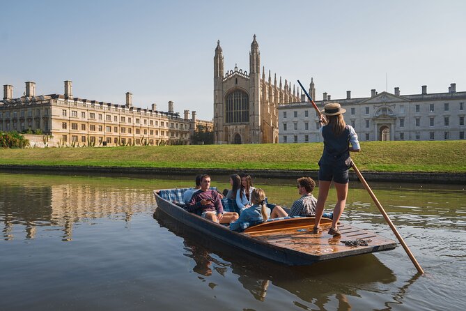 Punting Tour in Cambridge - The College Backs from the River Cam