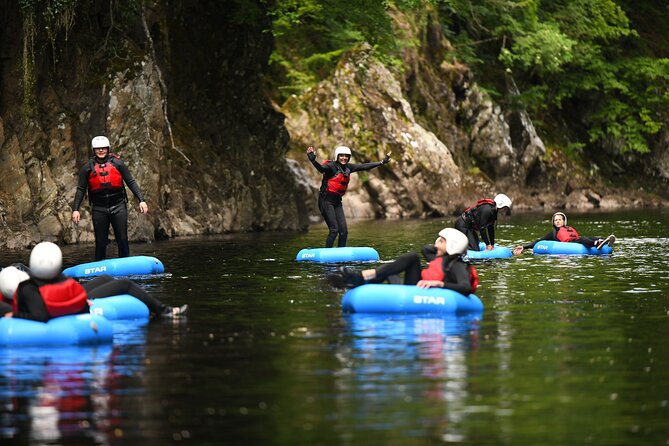 River Tubing in Perthshire - Handling the rapids on the River Tummel