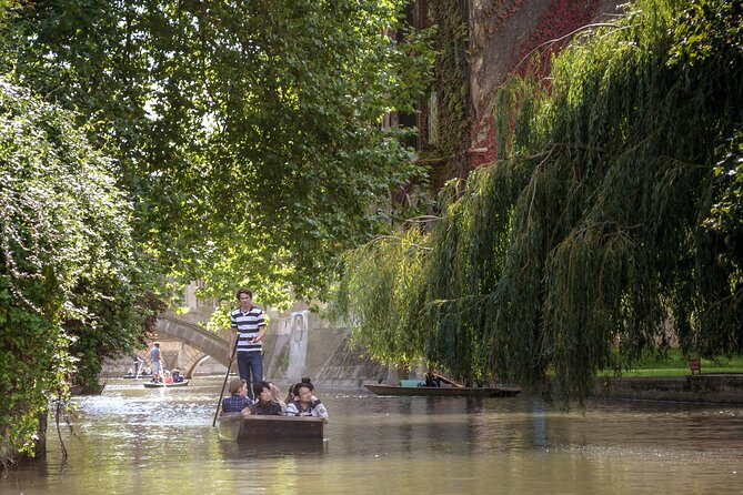 Shared Guided Punting Tour of Cambridge - Riverside colleges, gardens, and the famous bridges