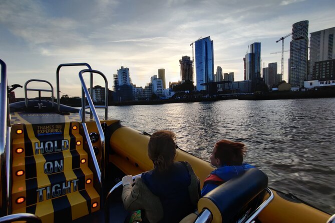 Speedboat Cruise Tour: Embankment OR Westminster Pier -70 minutes - Greenwich, the O2, and the Thames Barrier