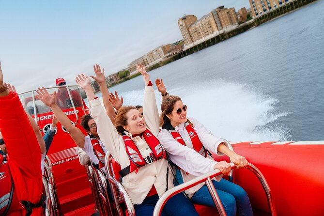 Thames High-Speed Zone Speedboat in London - The Thames Barrier and the return run