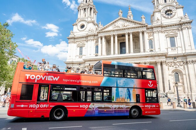 TopView® 48 Hr Hop on Hop off Bus Tour with River Cruise & Walks - Piccadilly Circus, Trafalgar Square, and Whitehall
