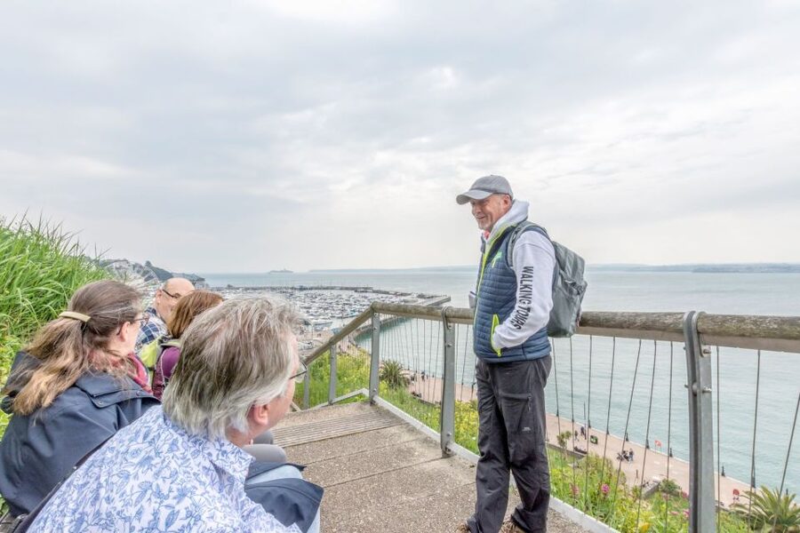 Torquay: The extraordinary life of Agatha Christie tour - Princess Pier and a moment from 1910