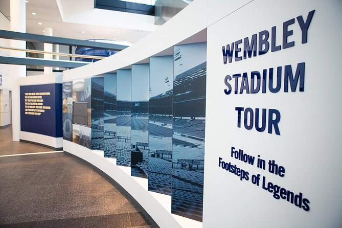Tour of Wembley Stadium in London - Pitch side views and the Royal Box
