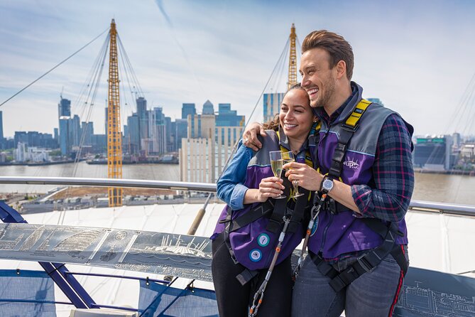 Up at The O2: Daytime Climb with Guided Tour with Panoramic Views - Walking up the south face